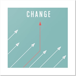 Paper Planes With Change Text Posters and Art